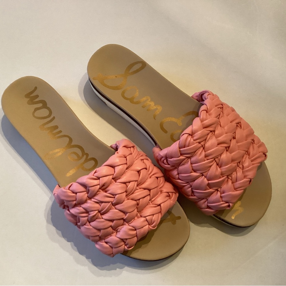 AINSLIE BRAIDED SLIDE SANDAL cactus pink size 10.5 M